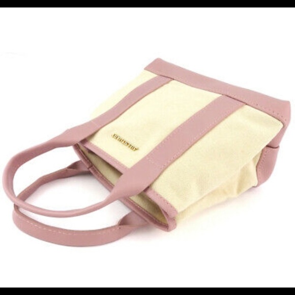 Jill Stuart pink canvas handbag and matching wallet. Pink cream purse - Picture 6 of 7